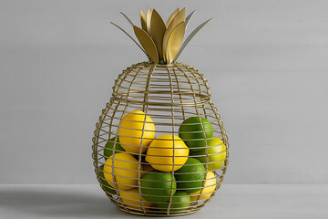 Durable fruits container keeping fresh fruits organized and easily accessible