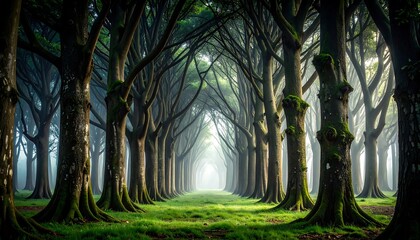 Mystical forest pathway