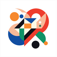 Modern Abstract Composition Vector Illustration