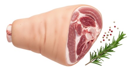 Isolated Pork knuckle