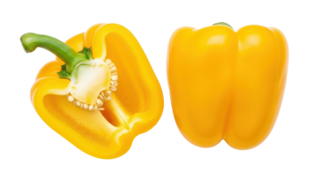 Isolated Yellow Bell Pepper