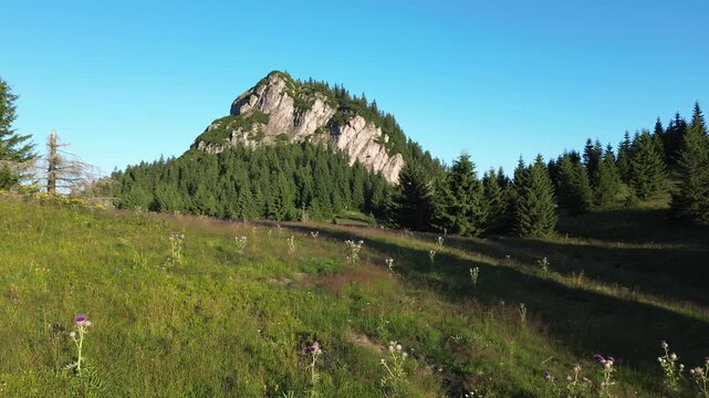 Aerial view drom drone on Mały Rozsutec, Slovakia