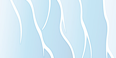 light blue background with wavy white lines creating a soft and flowing pattern design  modern and minimalist background.