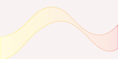  wave design with yellow and pink gradients on a light background creating a smooth flow effect  modern simple and elegant.