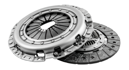 Isolated Clutch Kit Car Parts on White