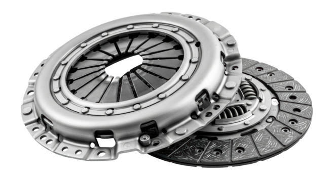 Isolated Clutch Kit Car Parts on White