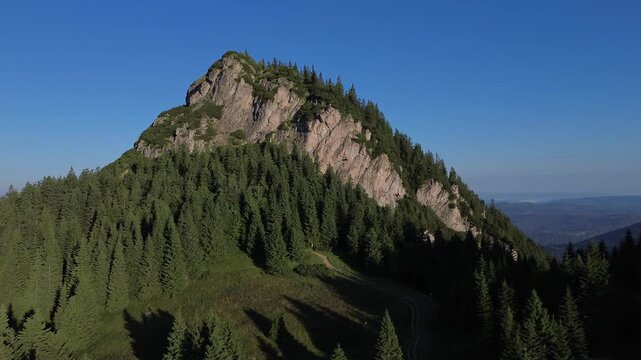 Aerial view drom drone on Mały Rozsutec, Slovakia
