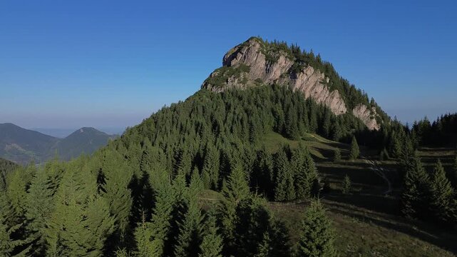 Aerial view drom drone on Mały Rozsutec, Slovakia