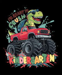 Make the Kindergarten design the highlight of your child's wardrobe. This playful and energetic design is perfect as a first day of Kindergarten design for 1st day of Kindergarten