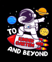 Make the Kindergarten design the highlight of your child's wardrobe. This playful and energetic design is perfect as a first day of Kindergarten design for 1st day of Kindergarten