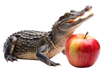 Naklejka premium Alligator Apple isolated on white background