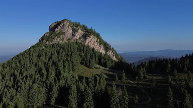 Aerial view drom drone on Mały Rozsutec, Slovakia