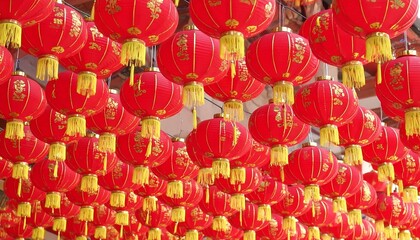 Red lanterns hanging