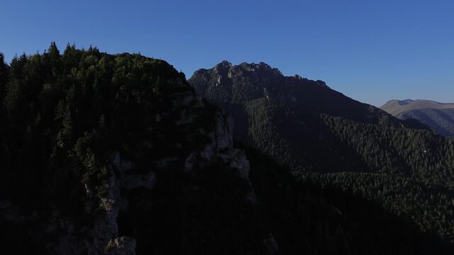 Aerial view drom drone on Mały Rozsutec, Slovakia