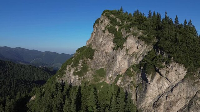 Aerial view drom drone on Mały Rozsutec, Slovakia