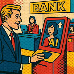 Obraz premium Using Ai for Business related tasks.