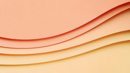 Abstract background with layered peach and yellow curved shapes creating a soft gradient effect