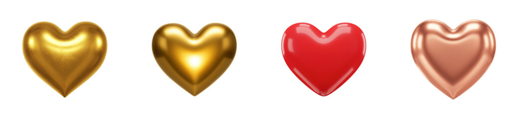 Celebrating love heart-shaped decorations event venue festive atmosphere aerial romantic concept. Cut out set png