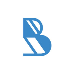 b letter abstract logo modern style