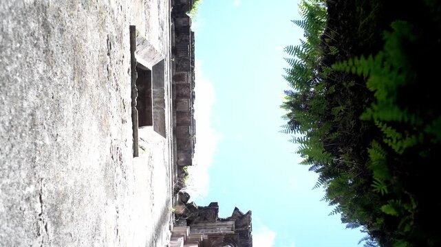 Ruins of a Catholic church where the Paricut&iacute;n volcano erupted. Mexico.