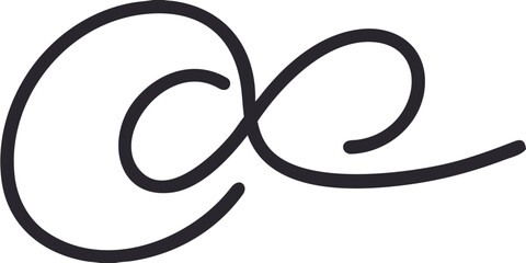 Elegant swirls and loops forming an abstract design