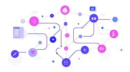 Abstract network diagram