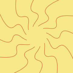 Abstract Sun Background In Yellow. Sunburst Sun Rays Art Background, Wallpaper, Banner, Artwork.