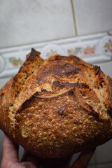 Organic Whole Wheat Sourdough bread details