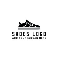 men women fashion shoes sneaker heels store logo design vector