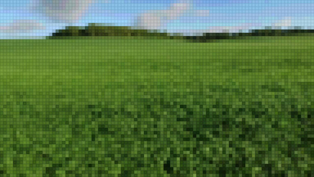 Pixelate It Motion Effect &ndash; Retro Mosaic Video Filter Wide