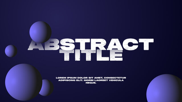 Abstract Titles Animation