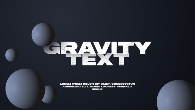 Gravity Text Animation