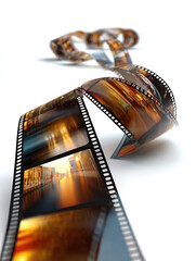 film strip isolated against white background