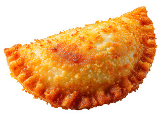 Crispy Golden Fried Empanada Pastry, Close-up Food Photography