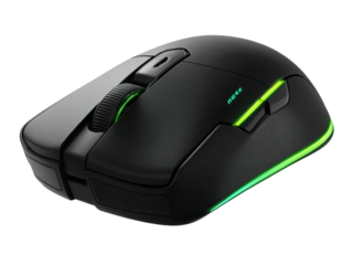 Gaming mouse review home office product photography indoor close-up