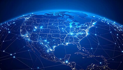 Global network map of North America (1)