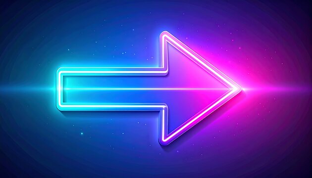 Neon arrow graphic design (3) - Powered by Adobe