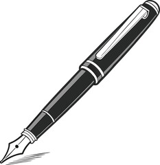 vector illustration of a pen