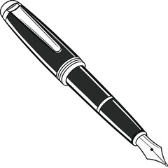 vector illustration of a pen