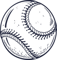 vector illustration of a baseball