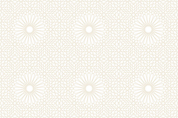 Seamless geometric pattern in authentic arabian style.