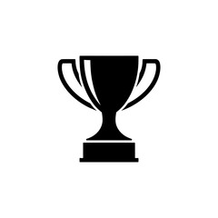 Trophy illustration isolated on white background representing victory and success in competitions achievements or awards presentations suitable for print or web