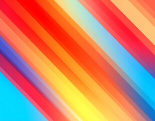 Diagonal colorful stripes