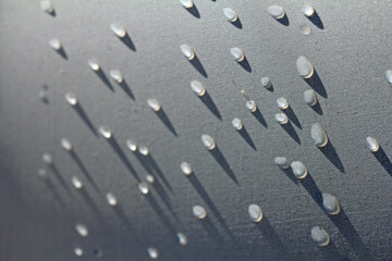rain drops on the surface