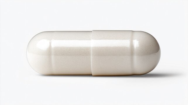 Professional Isolated White Doxycycline Capsule Without Background