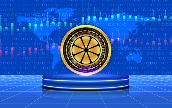 limewire-lmwr virtual currency images on digital background. 3d illustration