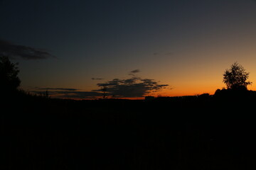 sunset in the mountains