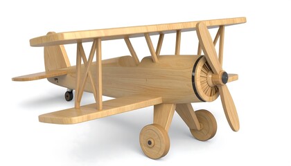Wooden biplane toy (2)