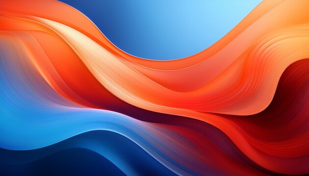 a vibrant abstract gradient blending warm orange red and cool blue tones creating a dynamic visual effect
