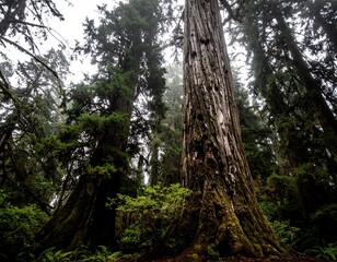 Majestic old-growth forest
